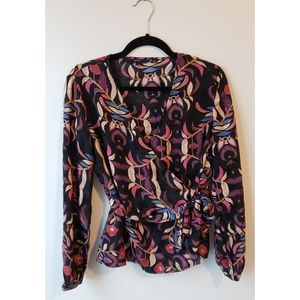 NEW Vero Modo Floral Wrap Blouse